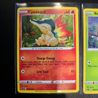 Rowlet/Cyndaquil/Oshawott - Cosmos Holo Promo Set