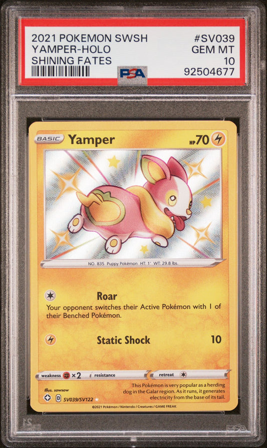 Yamper #SV039 PSA 10 Shining Fates