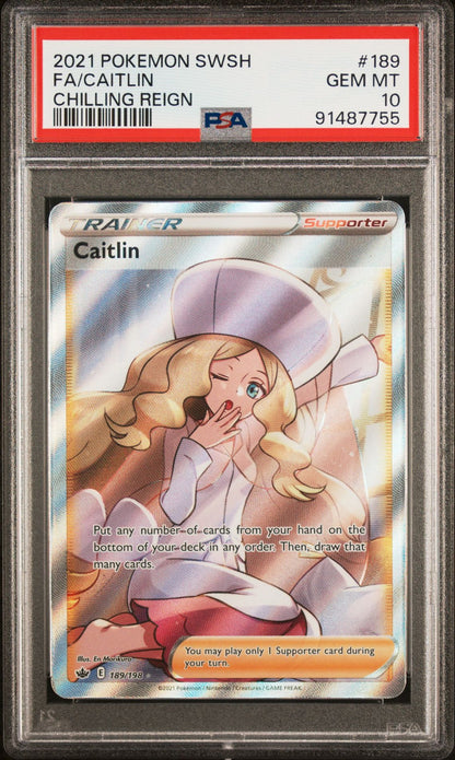 Caitlin #189 PSA 10 Chilling Reign