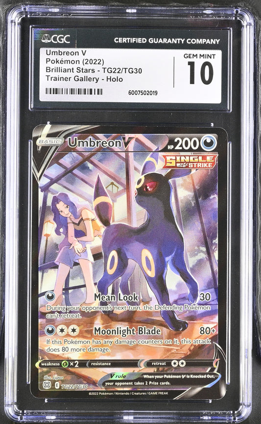 Umbreon V TG22 CGC 10 Brilliant Stars